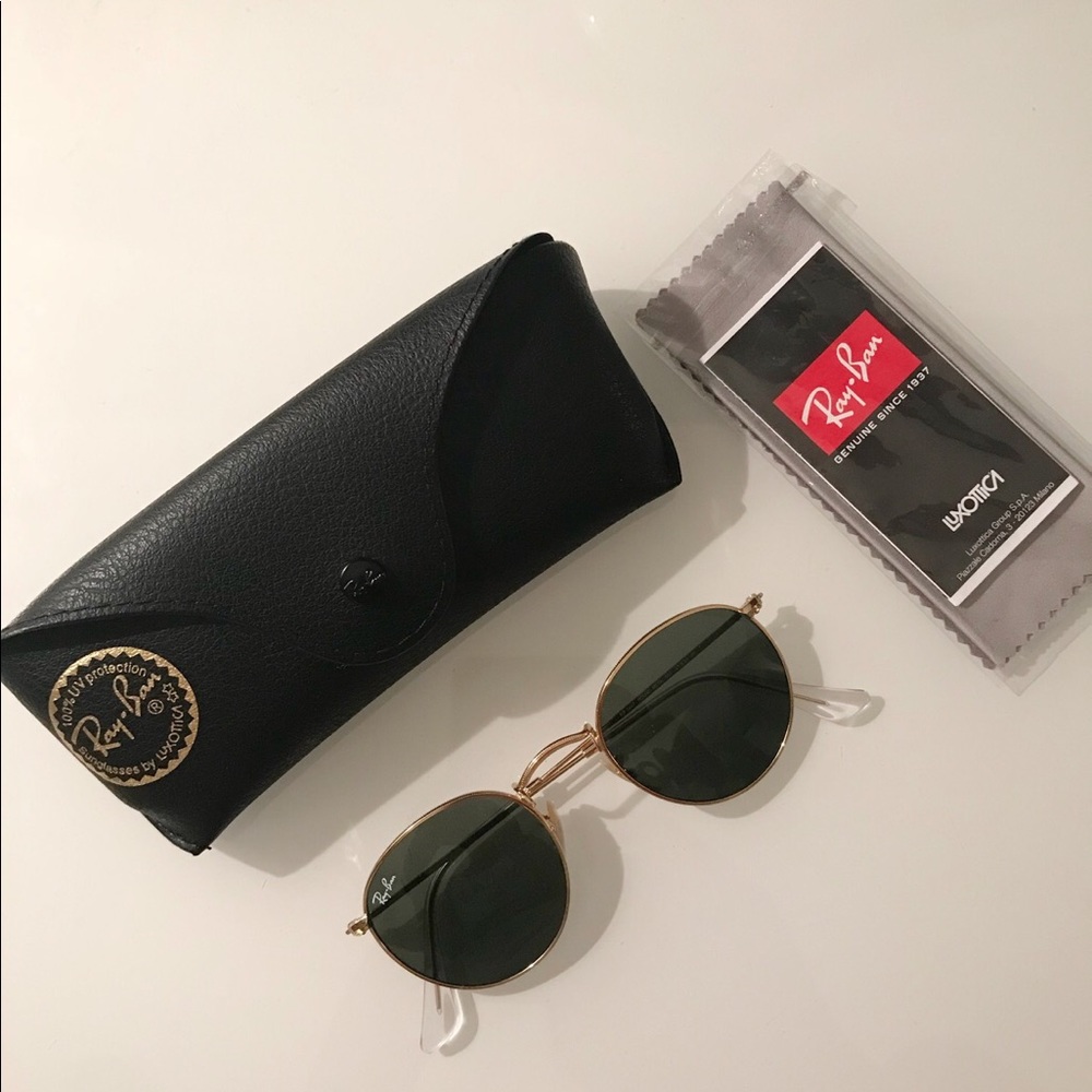 Ray Ban Round Metal Sunglasses RB3447/Green